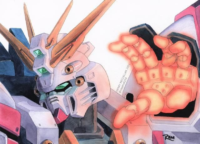杰斯塔|机动战士高达插画,新安洲怎么被烤焦了?