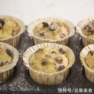 果干|健康低卡的果干燕麦麦芬，早餐吃它活力又营养