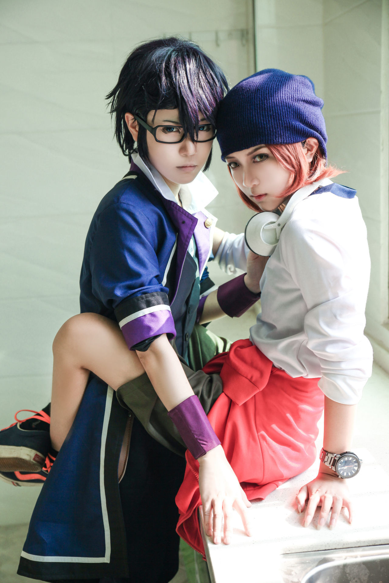 伏见猿比古＆八田美咲cosplay【伏八脑洞日常】