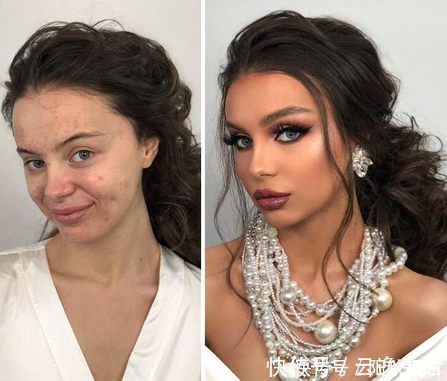 化妆|女人为什么要化妆,小伙伴们,咱们一起看看化妆与不花的照片!
