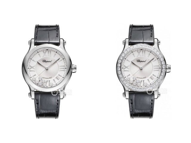 YF萧邦快乐钻七钻经典机械女表，既是腕表也是珠宝！