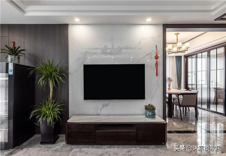 全景图|她,80后,二次装修选择现代中式,素雅沉稳大气的家,越看越中意