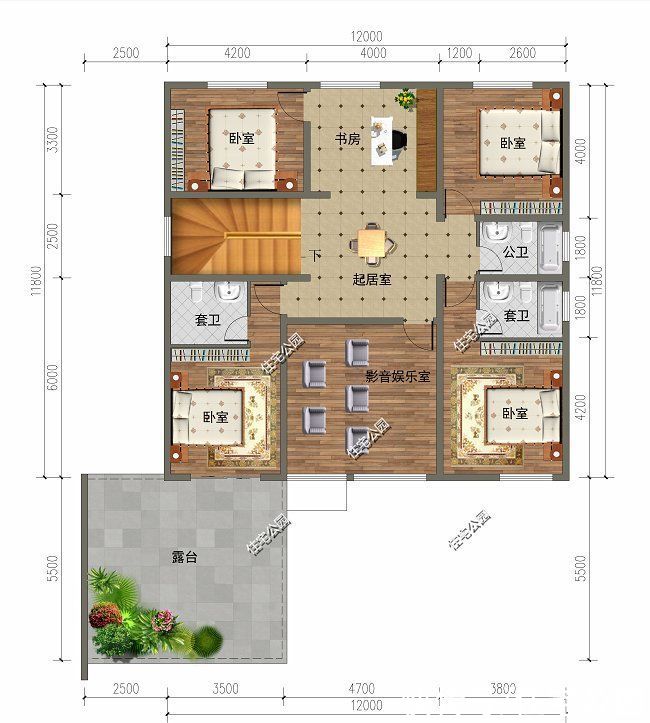 住宅|12×11米现代住宅，有车位还带露台，让舒适融入你的生活