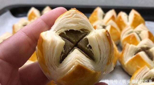 教你做开花板栗酥,内里甜蜜软糯,外皮多层酥香,一碰就掉渣