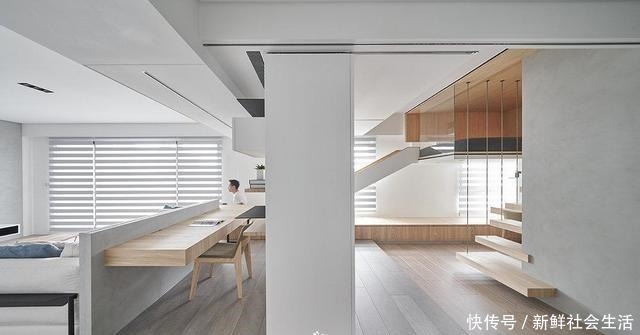 走廊|这是我见过最干净的家，将卧室悬空，完工堪比多间房，太实用了！