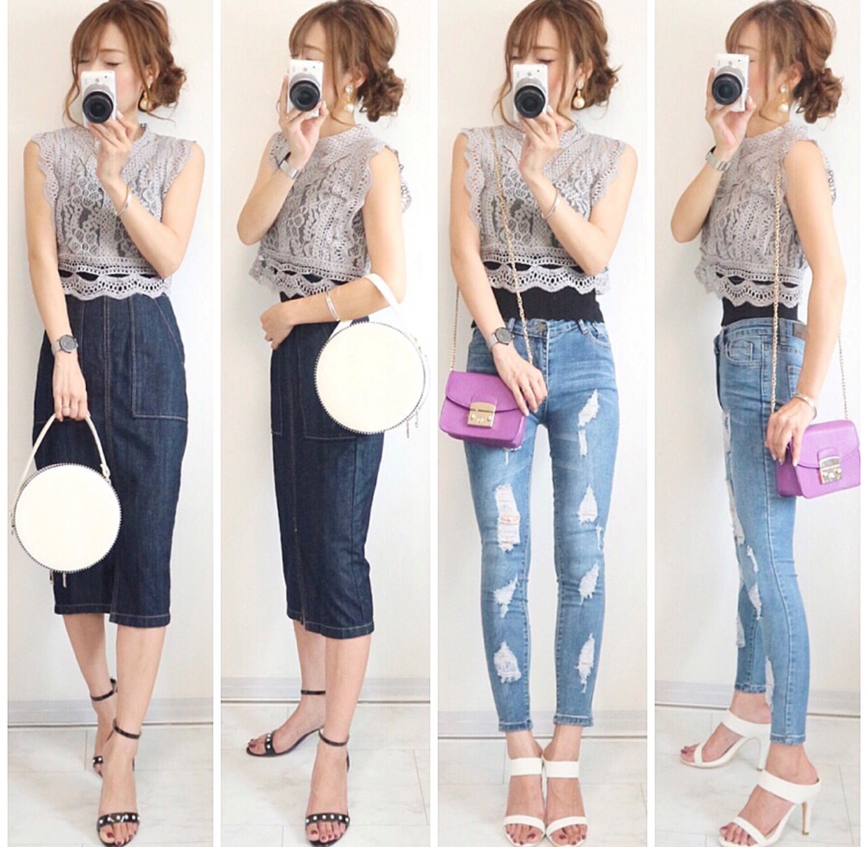 一字带|这个夏季的洋气搭配,我只看日本博主的穿搭,每一套都能照着穿