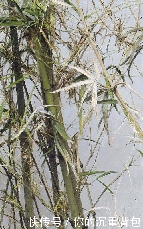 冷军的油画竹子和90后大叔池静山笔下的墨竹,你更喜欢哪个呢