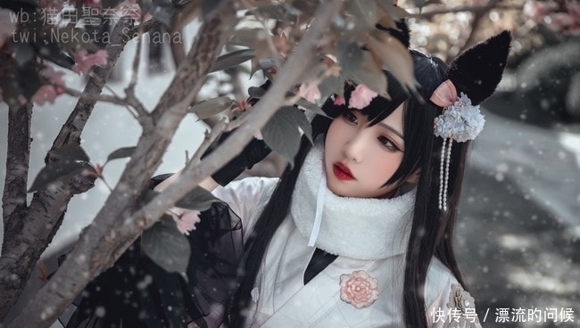 和服|COS正片-碧蓝航线-爱宕和服cosplay，寒冷的冬天也能给你暖意