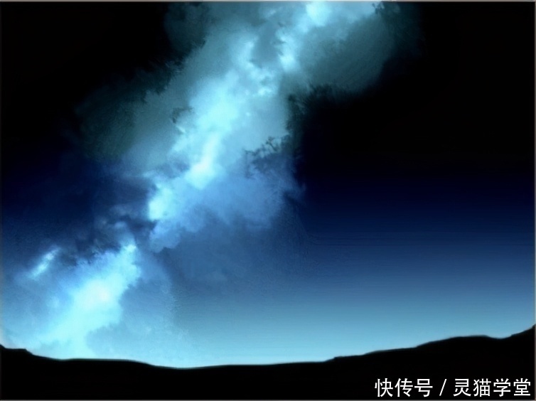 新手|板绘新手怎么画银河?简单粗暴银河画法教程!有手就会系列!