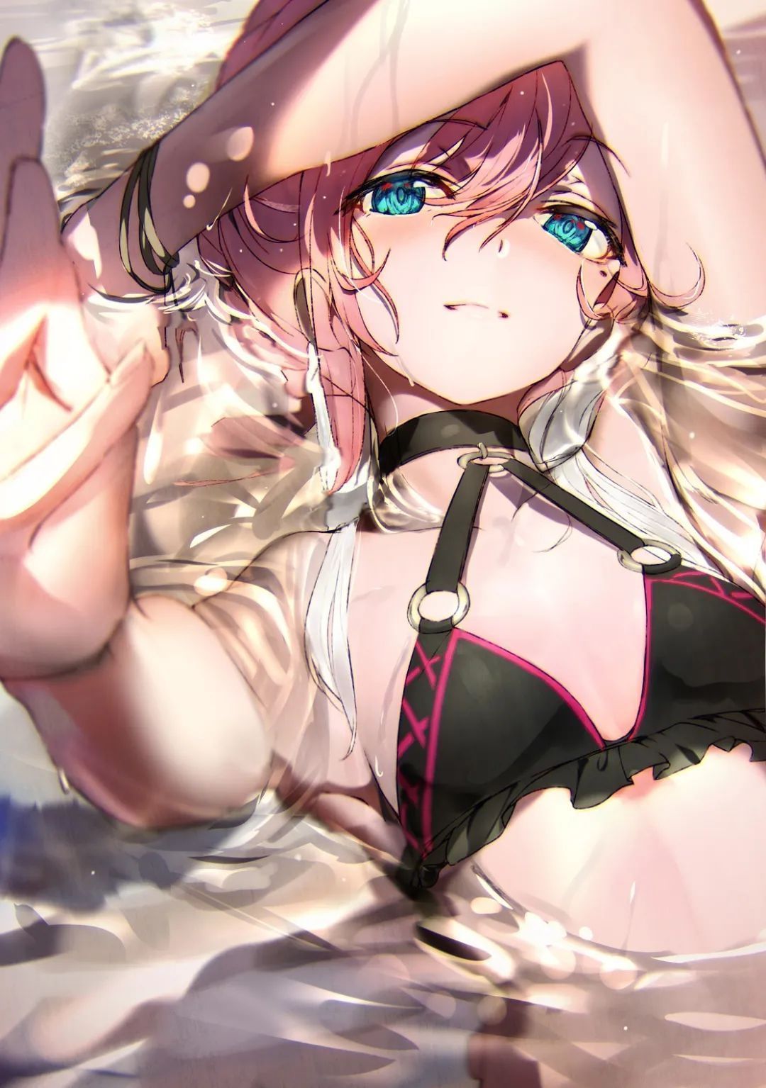 插画作品$可甜可萌的二次元少女插画,鲜明的画风光影和色彩都很漂亮