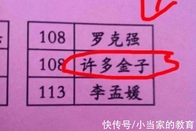 小学生因名字意外走红 连名带姓才3画 考试写名真是太省事了 粉紫色