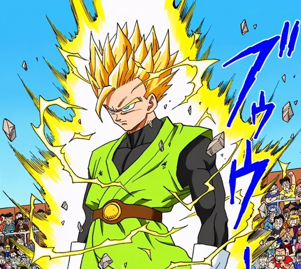 龙珠|龙珠:赛亚人没有了头发,变成超一和超二,要如何区分每种形态