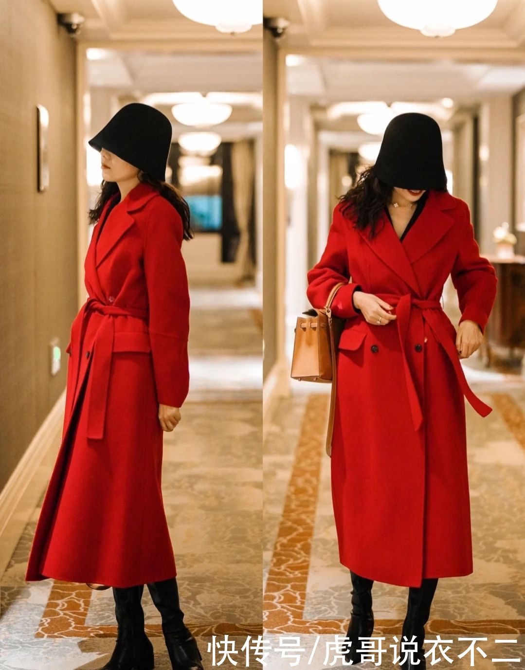 冬季怎么穿出高贵冷艳范？3种“红黑配”方案，好衣品手到擒来