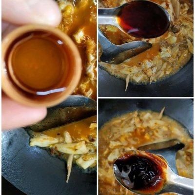 #暖冬酱在手，嗨吃部队锅#hin下饭的辣酱肉沫荷包蛋炒粉条