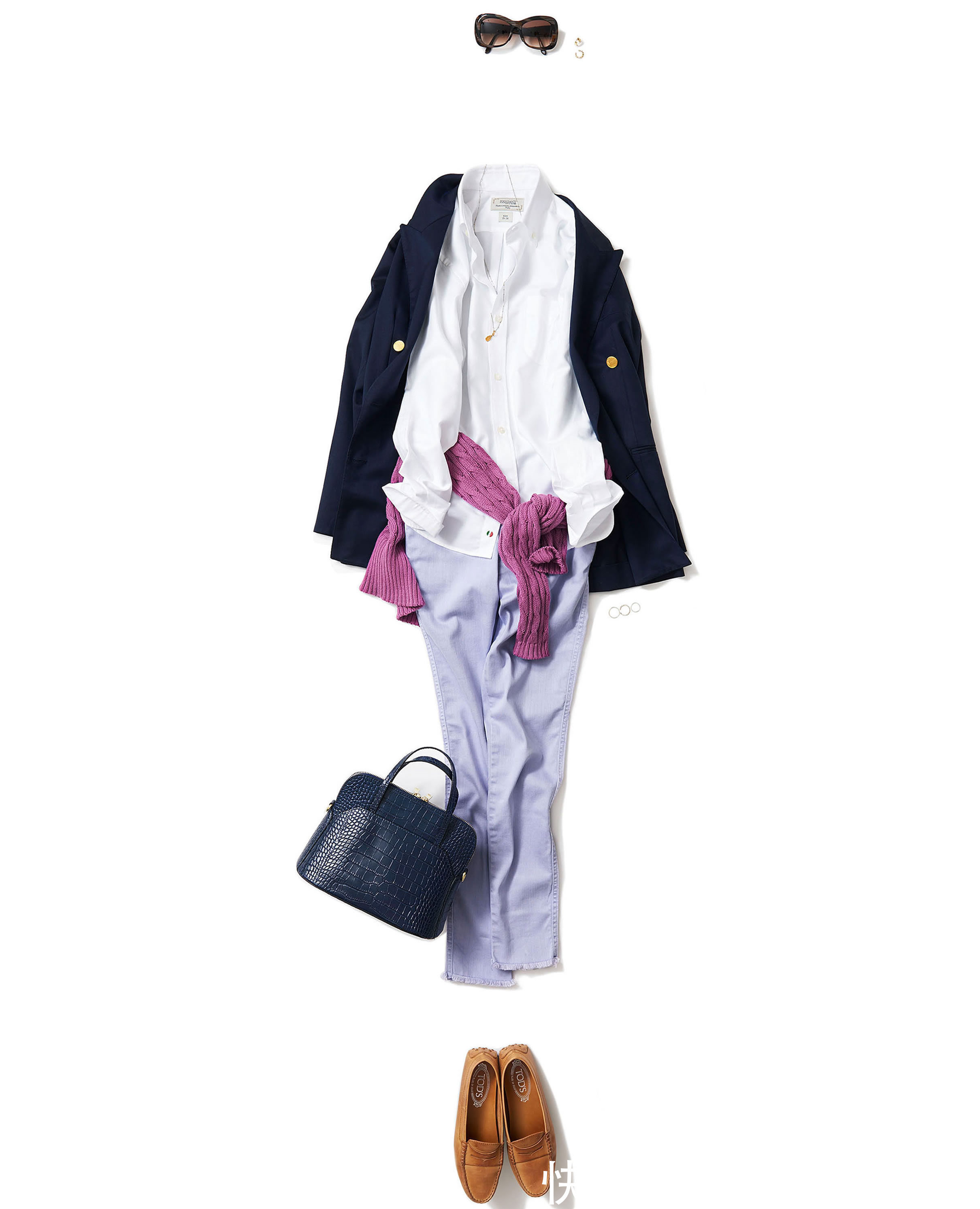 针织衫 春天穿衬衫时,请这样搭!4种高级“穿搭配色”方案,每套都完美