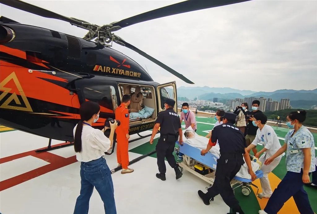 浙二医院|空中救援！丽水70岁患者顺利前往杭州救治~