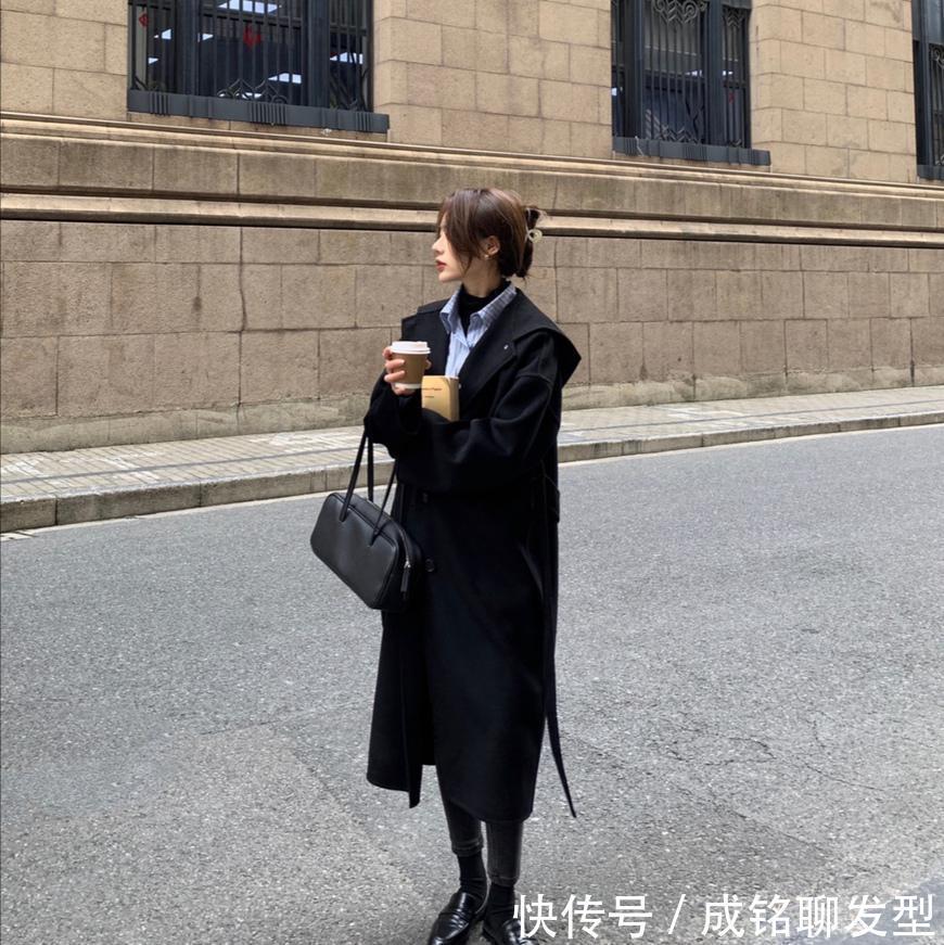 高级|谁说黑色大衣平平无奇?跟着时尚达人这样搭配,时尚高级又有气场