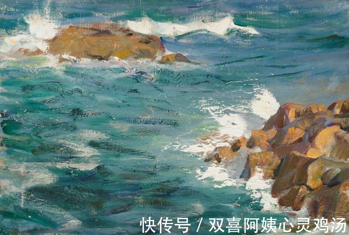 亨利·杨·艾利森@大海再壮丽，他也只画石头和水，展示海边寻常小景的优雅美丽