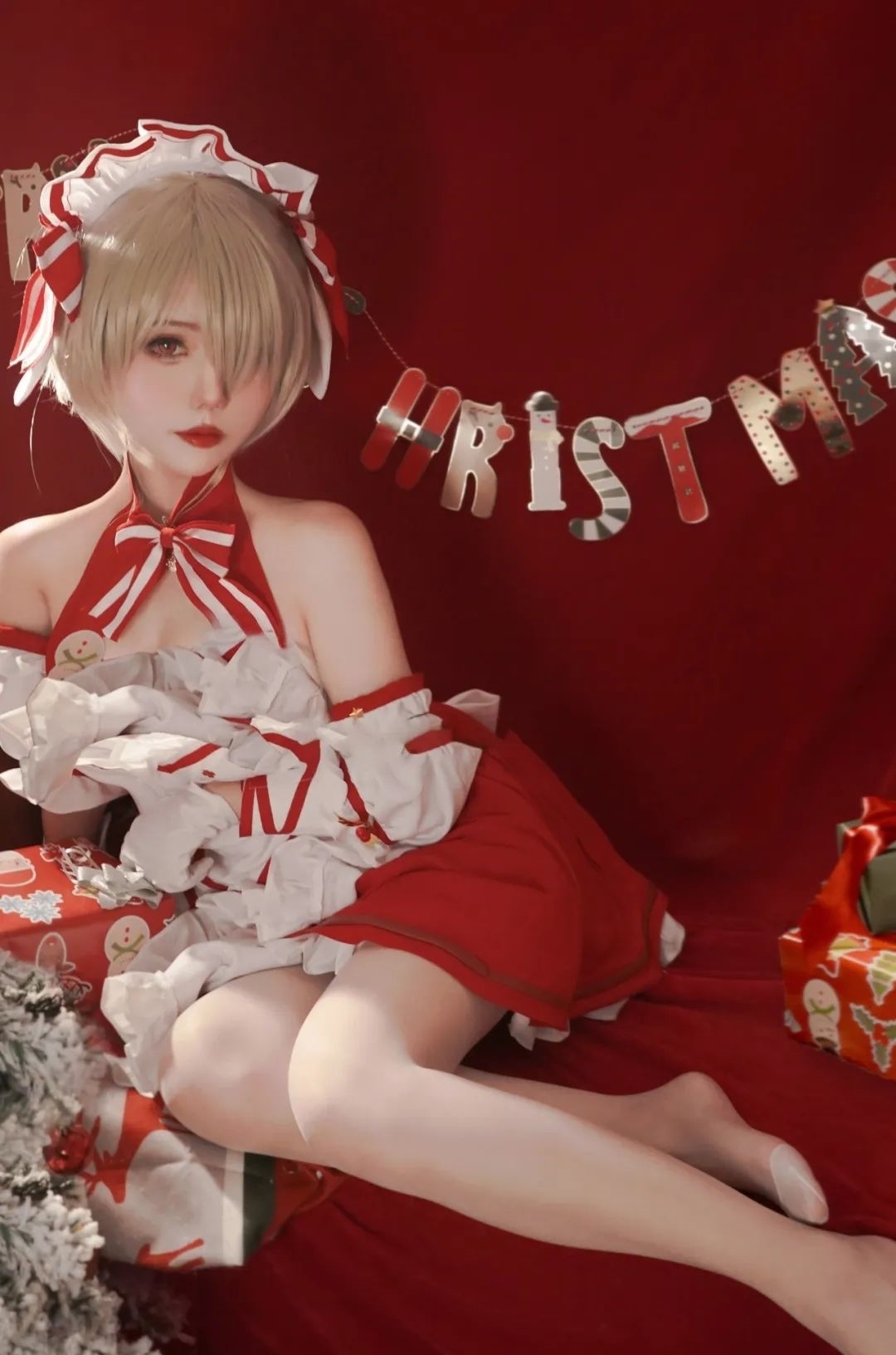 崩坏3|cos:?崩坏3丽塔圣诞写真@仙女月