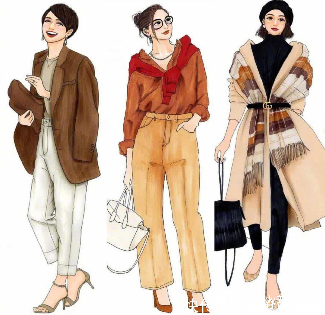 又被日本“手绘穿搭”惊到，从配色到搭配，怎么如此好看和时髦