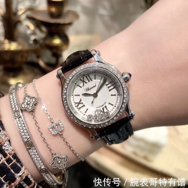 YF萧邦快乐钻七钻经典机械女表,既是腕表也是珠宝!