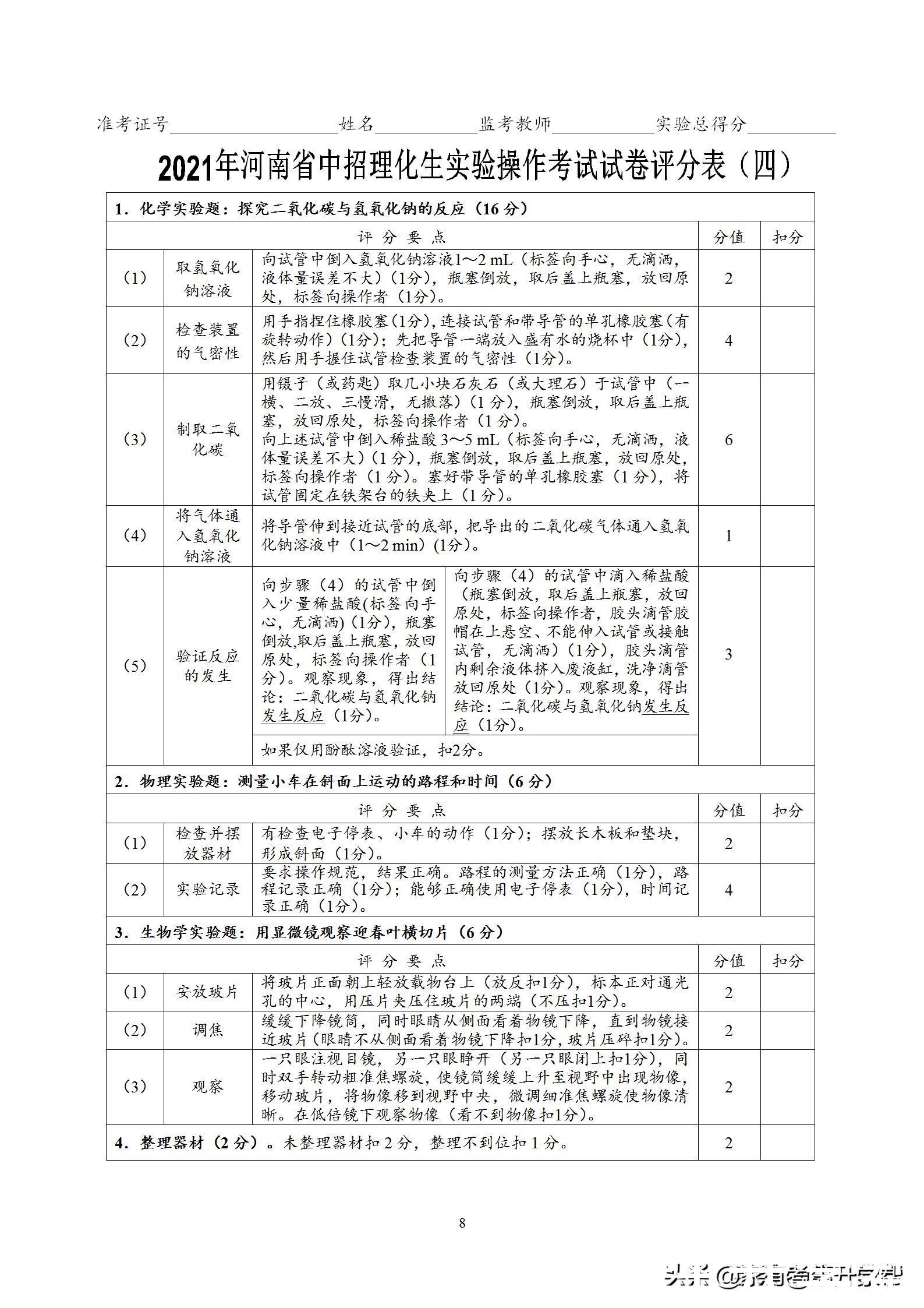 「2021理化生考试」不可不知的考试技巧，掌握住满分非常简单