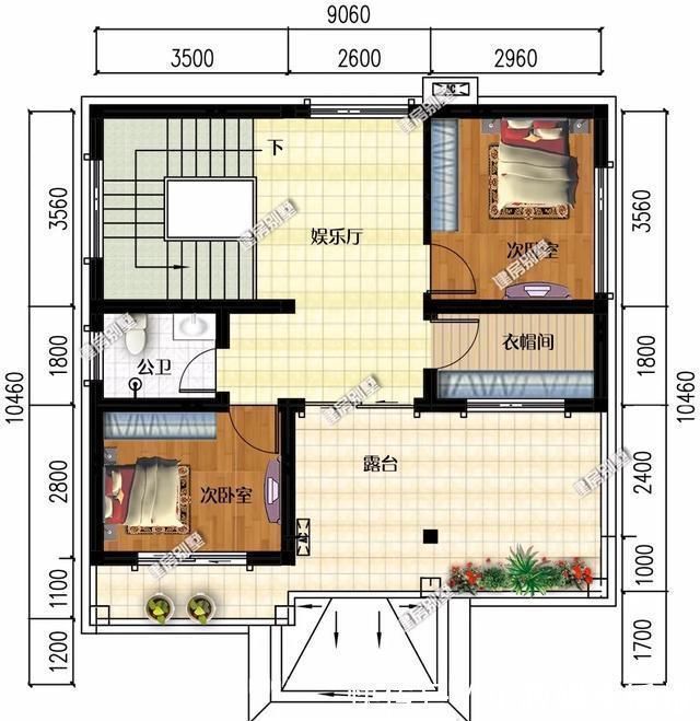 户型|宽8-9米左右的别墅，造价30万每栋，孝顺的子女都给爸妈建了