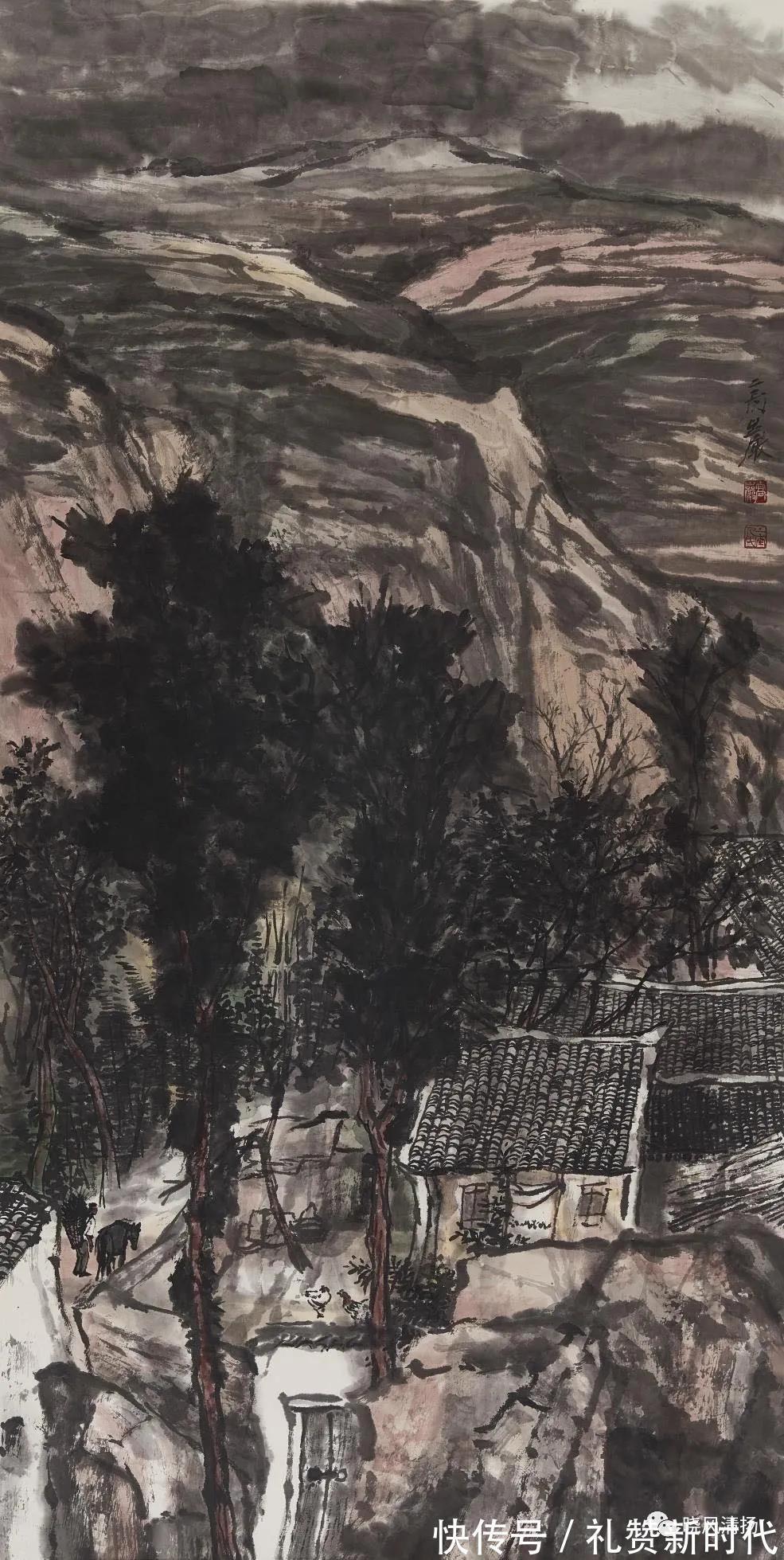 高原&艺术家高岩水墨画欣赏