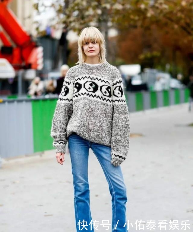  秋冬|今年秋冬的最百搭奖，我颁给“毛衣+直筒裤”，不分年龄谁穿谁美
