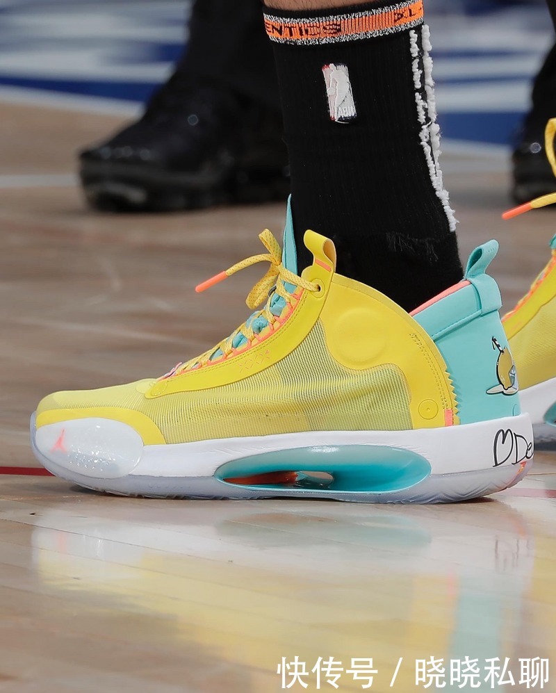 球鞋上脚回顾!东契奇上脚Jumpman Diamond,库里上脚库里6