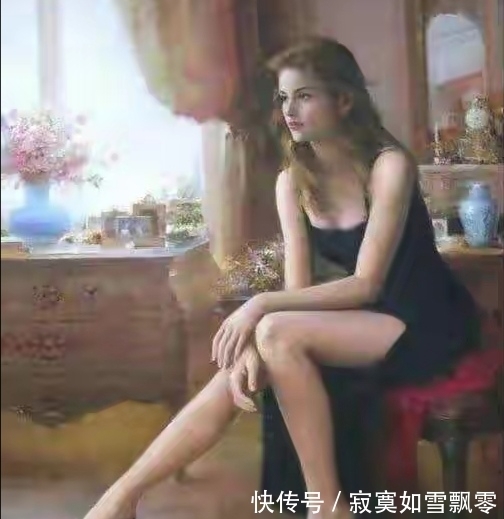 岭南画派#他的画笔，画出了东方女子的绝代风华