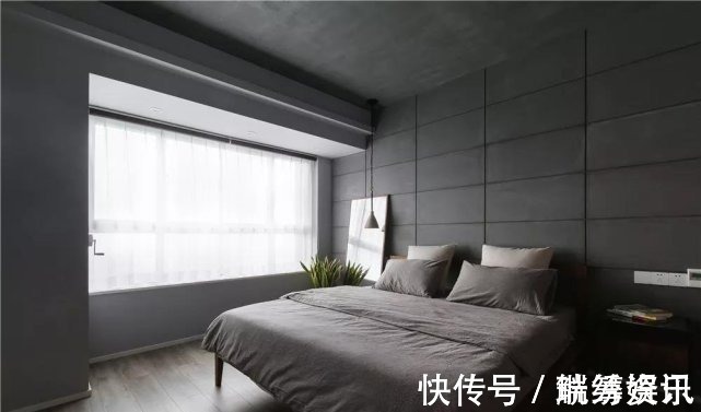 灰色调|143平简约四居室,水泥灰和原木风的家具打造的空间,让人羡慕