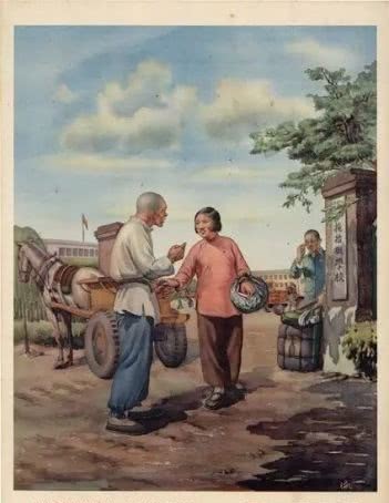 老版|老版宣传画:宣传画里的女拖拉机手