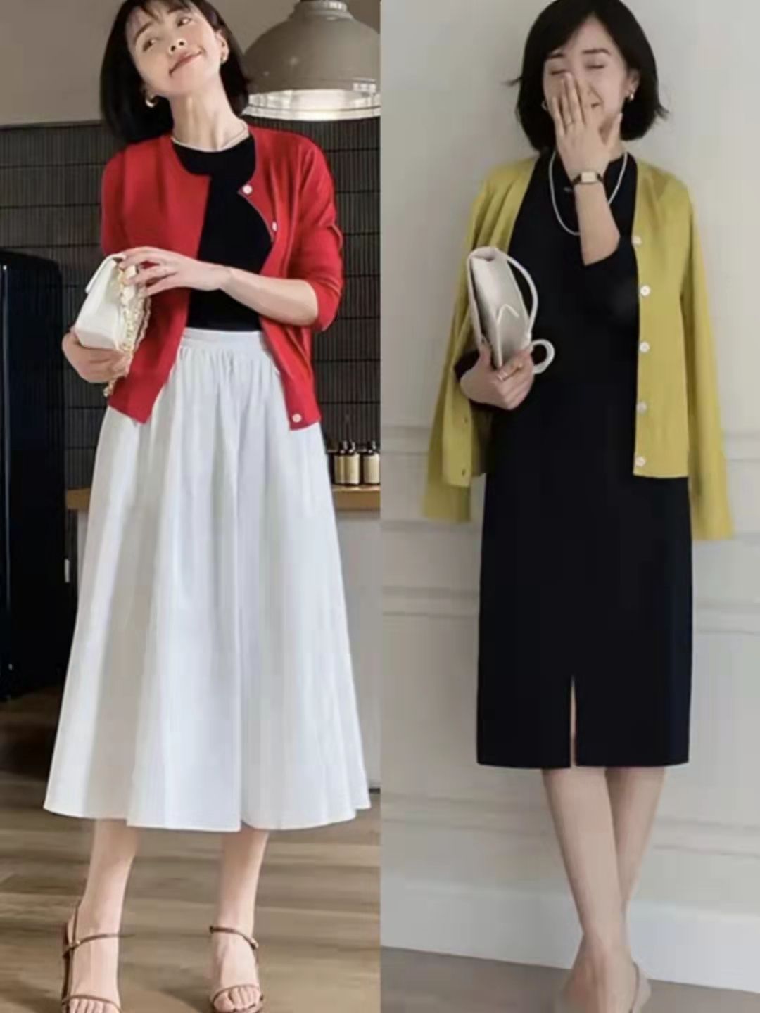 穿搭|女人40岁后别总穿打底裤,学这位博主的裙装穿搭,时髦又有女人味