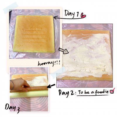 黄油|咸奶油蛋糕卷在家做，美味又营养，轻松又简单