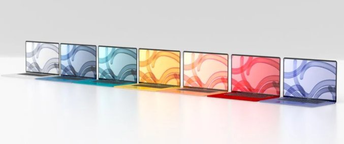 苹果|苹果 MacBook Air 最新爆料：M2 芯片、非锥形设计，多彩颜色等