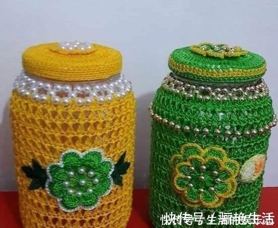 给普通的废旧玻璃瓶穿件衣服,颜值翻番!DIY变废为宝手工制作!