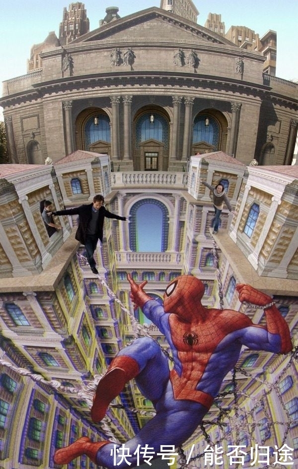 粉笔|这十张街头3D粉笔艺术画,让你大开眼界!