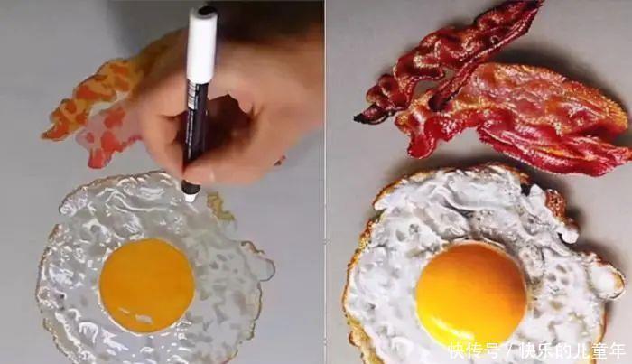 学霸!美术学霸“3D画”走红,与实物难辨真假,网友:神笔马良真人版