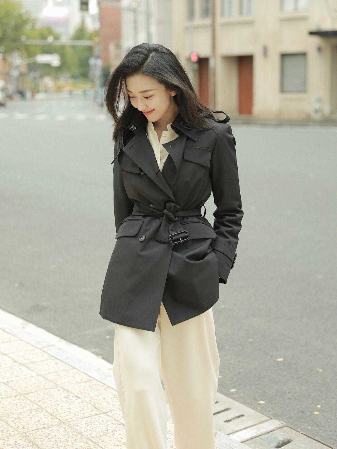 博主|大衣穿不出女人味不要怕,入手这款收腰款大衣,上身秒有小蛮腰
