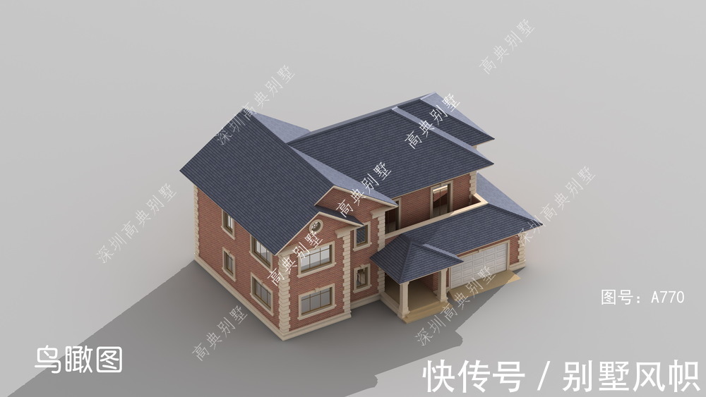 两层|美式两层别墅,外观简单,又有时尚感