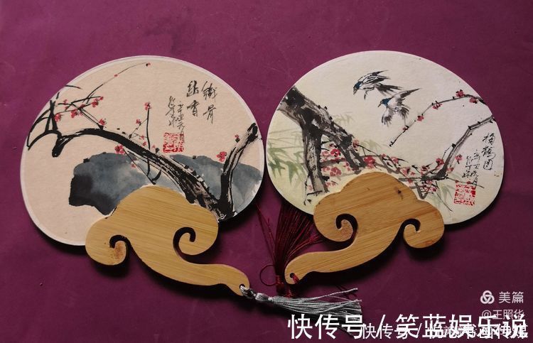 新春|在小小团扇中尽情挥洒,王照华牛年新春《梅花百扇迎春展》