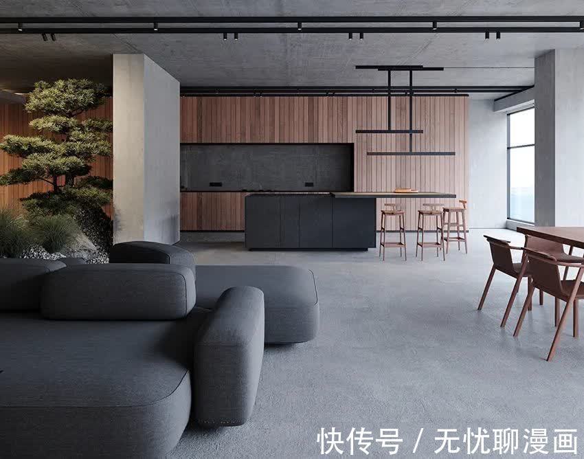 水泥|330㎡高级灰大平层，低调奢华！