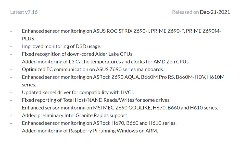 ddr5|硬件监控工具 HWiNFO 将支持 AMD RAMP、AM5 平台