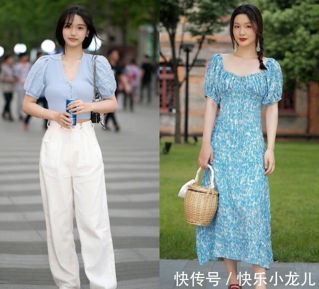露脐装|漂亮的女生真会穿！看她们的街拍穿搭，又美又飒，简约时髦气质好