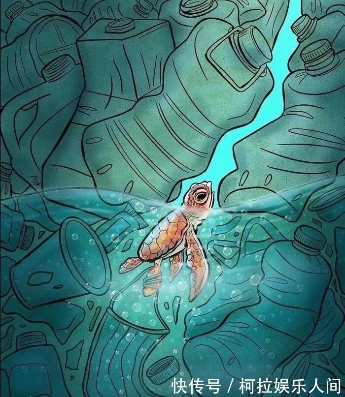 插画&40岁伊朗插画家,创作讽刺人性的插画,震撼众人