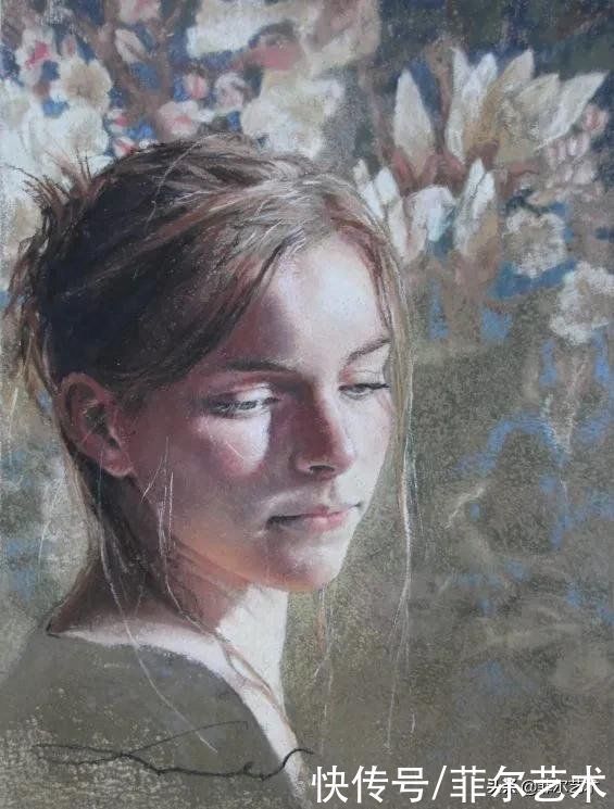艺术学院$法国女粉彩大师,描绘的女性之美,细腻柔和