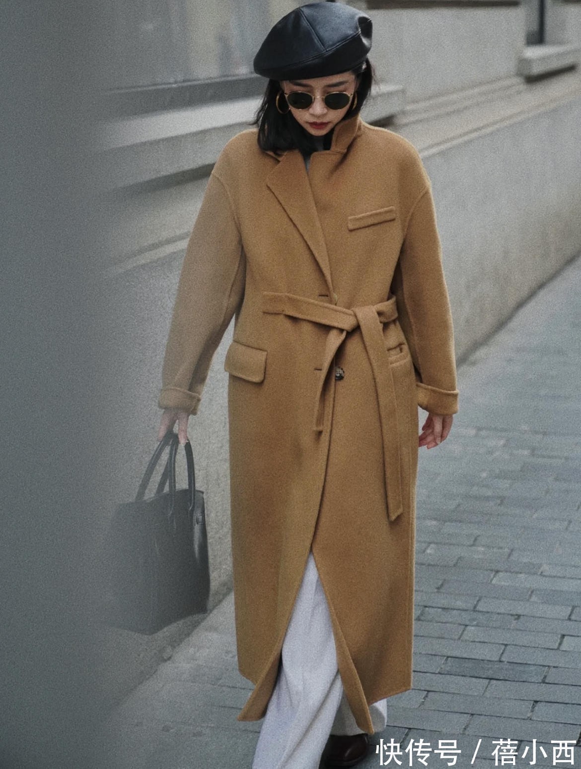 博主|冬季最流行的是“大衣”,跟三木穿4个高级款,搭配裤子裙子都美