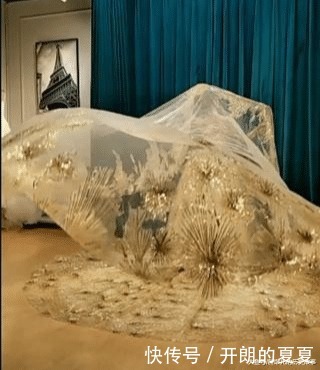 新娘|抖音“黄金婚纱”走红,当掀起头纱的那一刻,网友我高攀不起!