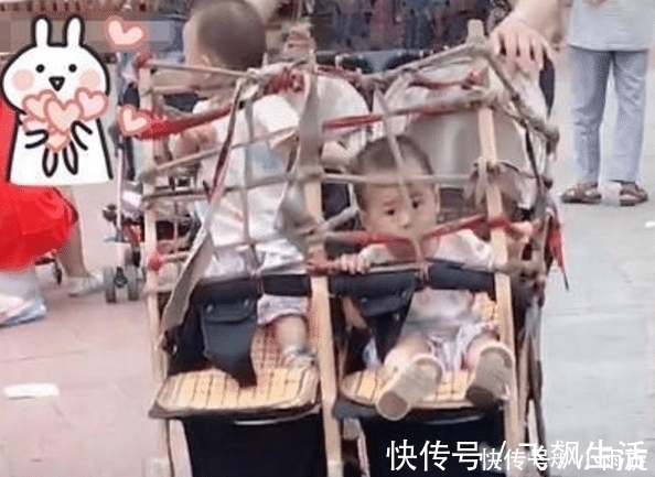 奶奶|奶奶带双胞胎宝宝出门,回头率太高,网友调侃确实是奶奶的风格